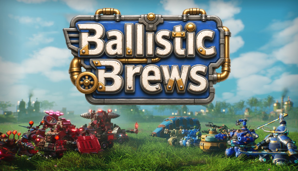 Ballistic Brews tanks face off in a colorful battle arena